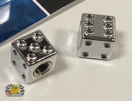Ventil-Deckel Würfel Chrom