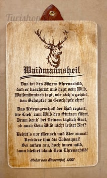 Holzbrett "Ehrenschild"