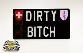 CH-Schild Hochformat 30 x 16cm Schwarz/Weiss, kleine Schrift, 1 spez. Wappen