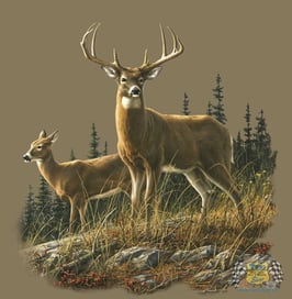 Flauschdecke - Hirsch