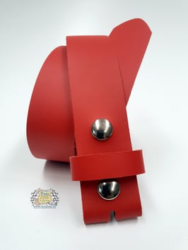 Spaltledergürtel "rot" (ohne Schnalle)