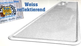 FUNschild/FE weiss, reflektierend