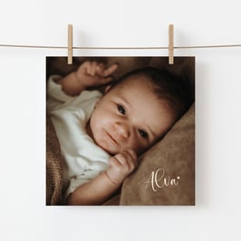 Geburtskarte Alva, 2-seitig