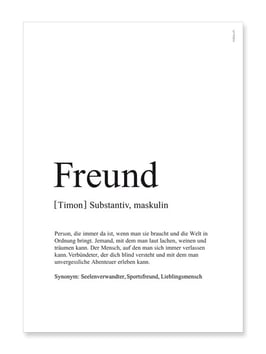 Poster Freund