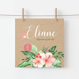 Geburtskarte Eliane, 4-seitig