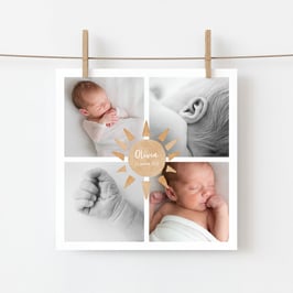 Geburtskarte Sophie, 2-seitig