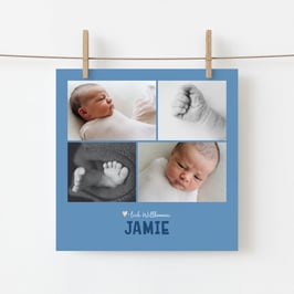 Geburtskarte Jamie, 4-seitig