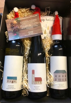 Weihnachtliche 3er Geschenksbox MIT 20€ Gutschein und Weihnachtskarte