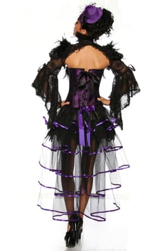 Burlesque Stufenrock lila 00077