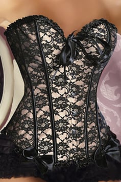 Spitzen-Corsage Creme 00281