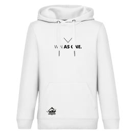 KANGAROOS Hoodie weiß mit WIN AS ONE Logo