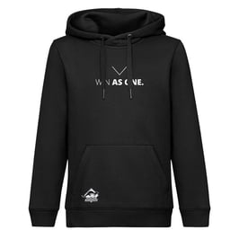 KANGAROOS Hoodie schwarz mit WIN AS ONE Logo