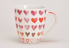 Jumbobecher XXL "Bunte Herzen"