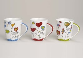 Tasse "Blumenherzen"