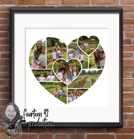 Heart Collage Print