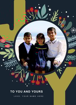 Christmas Card; Joy