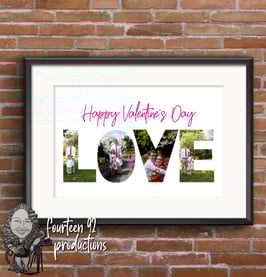 LOVE Photo Word Print