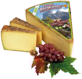 PLANGGER´S BIO Tiroler BERGKÄSE g.U., 15 MONATE IM FELSENKELLER GEREIFT, ca. 200g (Art. 109)