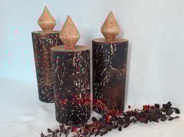 Holz-Deko-Kerze "Wurm"