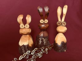 Holz-Osterhase "Professor"