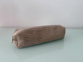 Stiftemäppchen Cord toffee