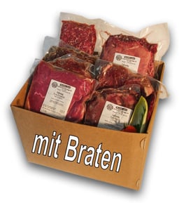Halbes Rinds-Mischpaket (mit Braten anstelle von Siedfleisch)