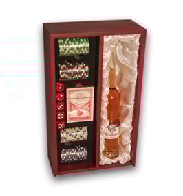 Holz-Kasino (mit Poker-Spiel)