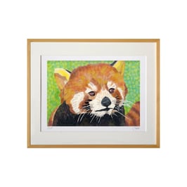 セロ版画™️「レッサーパンダ」