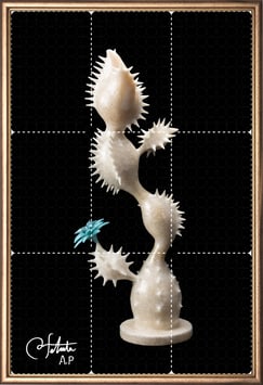 商品名ラベル版画™1885「セロフラワー オリジナル.13」