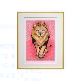 セロ版画™️「ライオン」