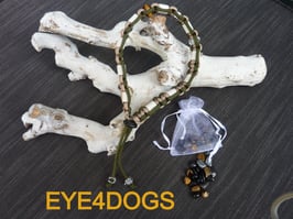 Geluksbandje (Anti tekenband gecombineerd met een Tijgeroog en een Bergkristal)