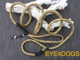 Hondensliplijn Rusty Gold 8mm