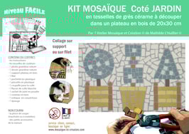 GD KIT MOSAIQUE - COTE JARDIN - plateau 20x30