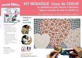 GD KIT MOSAIQUE - COUP DE COEUR - plateau 20x30