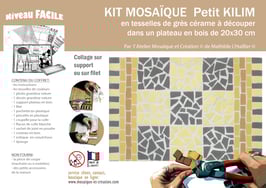 GD KIT MOSAIQUE - PETIT KILIM - plateau 20x30