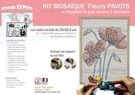 GD KIT MOSAIQUE - FLEURS PAVOTS
