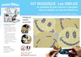 GD KIT MOSAIQUE - LES SMILES - plateau 20x30