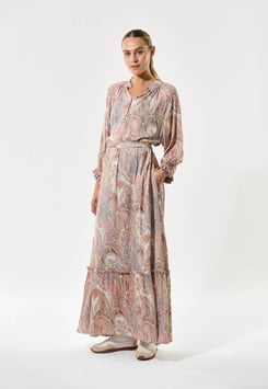 Dea Kudibal - Maxi Dress Tusnelda Sayo Dark Rose