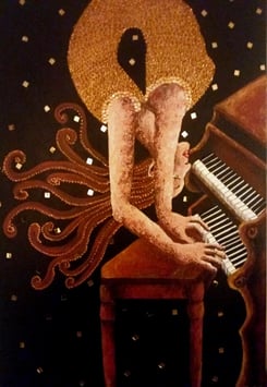 Contorsionniste au piano VENDU