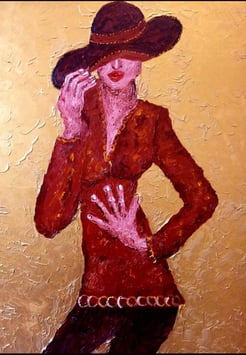 Femme au chapeau