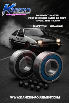 Set KYOSHO FAZER D2 Toyota Sprinter Trueno AE86 RTR D2 FZD2 34501B 16pcs Série ACIER Compétition ABEC-5