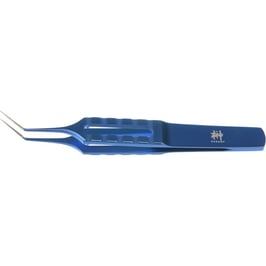 核レンズ摘出用鑷子　曲