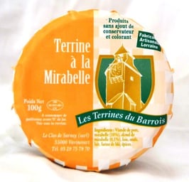 Terrine à la Mirabelle 100g.