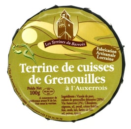 Terrine de cuisses de grenouilles 100g.