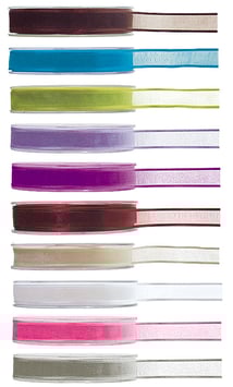 10 mètres de ruban satin et organza