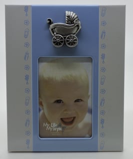 Cadre en Relief Rose ou Bleu