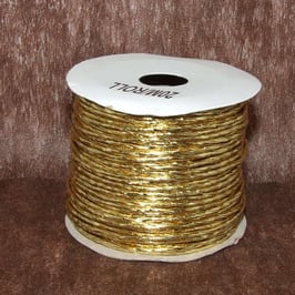 5 mètres Raphia laitonné Or