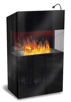 The Flame - Effektfeuer - Empfangstisch Welcome - schwarz