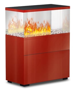 The Flame - Case Effektfeuer - Glas/rot