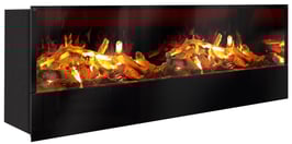 The Flame - Effektfeuer Hip Stone/Wood XXL - Einbau